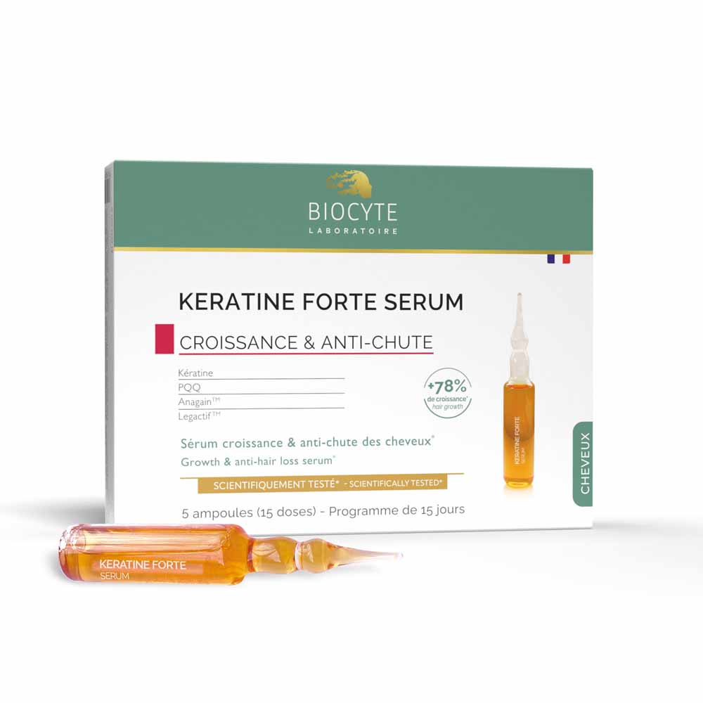 Biocyte Hair Keratine Forte Serum Growth and hair loss prevention 5x9ml