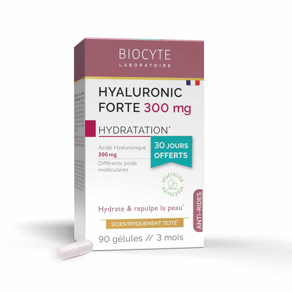 Biocyte Anti-wrinkle Hyaluronic Forte 300mg pack Anti-Ageing 3x30 capsules