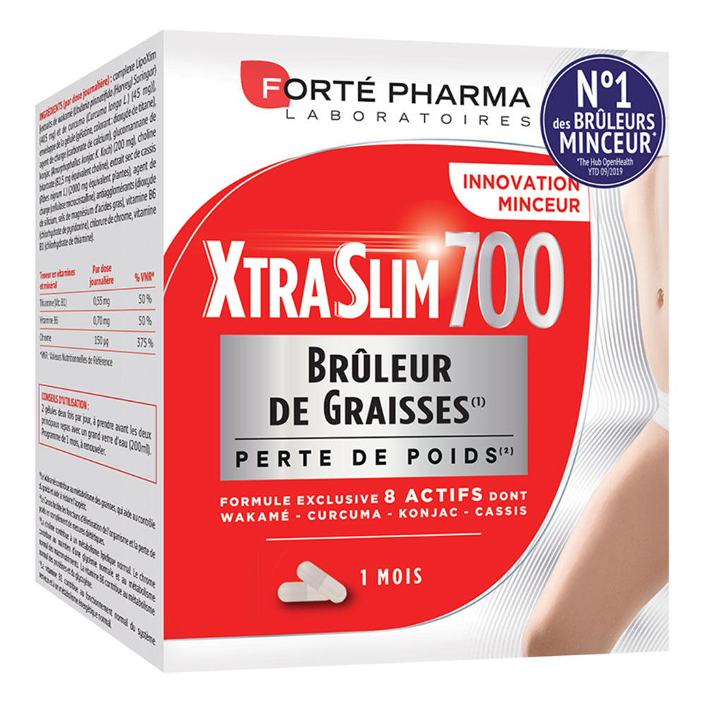 Forté Pharma XtraSlim Fat burner Weight loss 8 Active ingredients 120 tablets