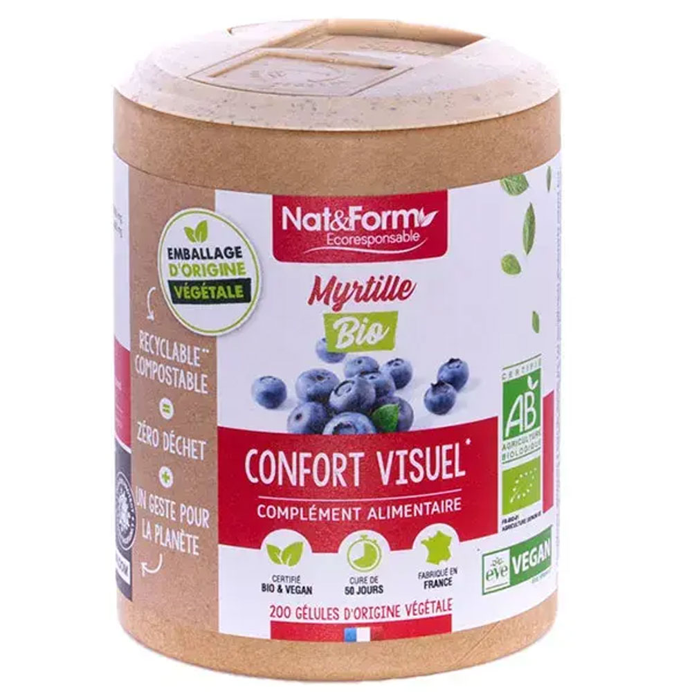 Nat&Form Bilberry Bioes Visual comfort 200 capsules