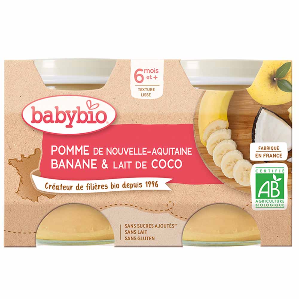 Babybio Fruit Fruit Compote From 6 Months 2x130g