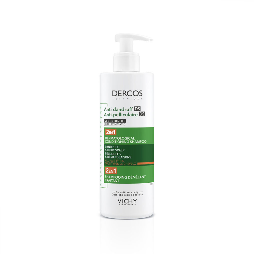 Vichy Dercos Anti-Dandruff Detangling Treatment Shampoo 390ml