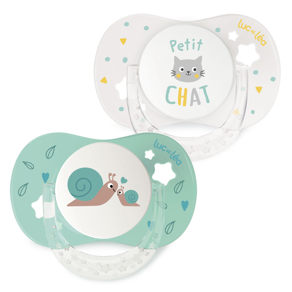 Luc Et Lea Essentiel Symmetrical Silicone Pacifier 6 to 18 months x2