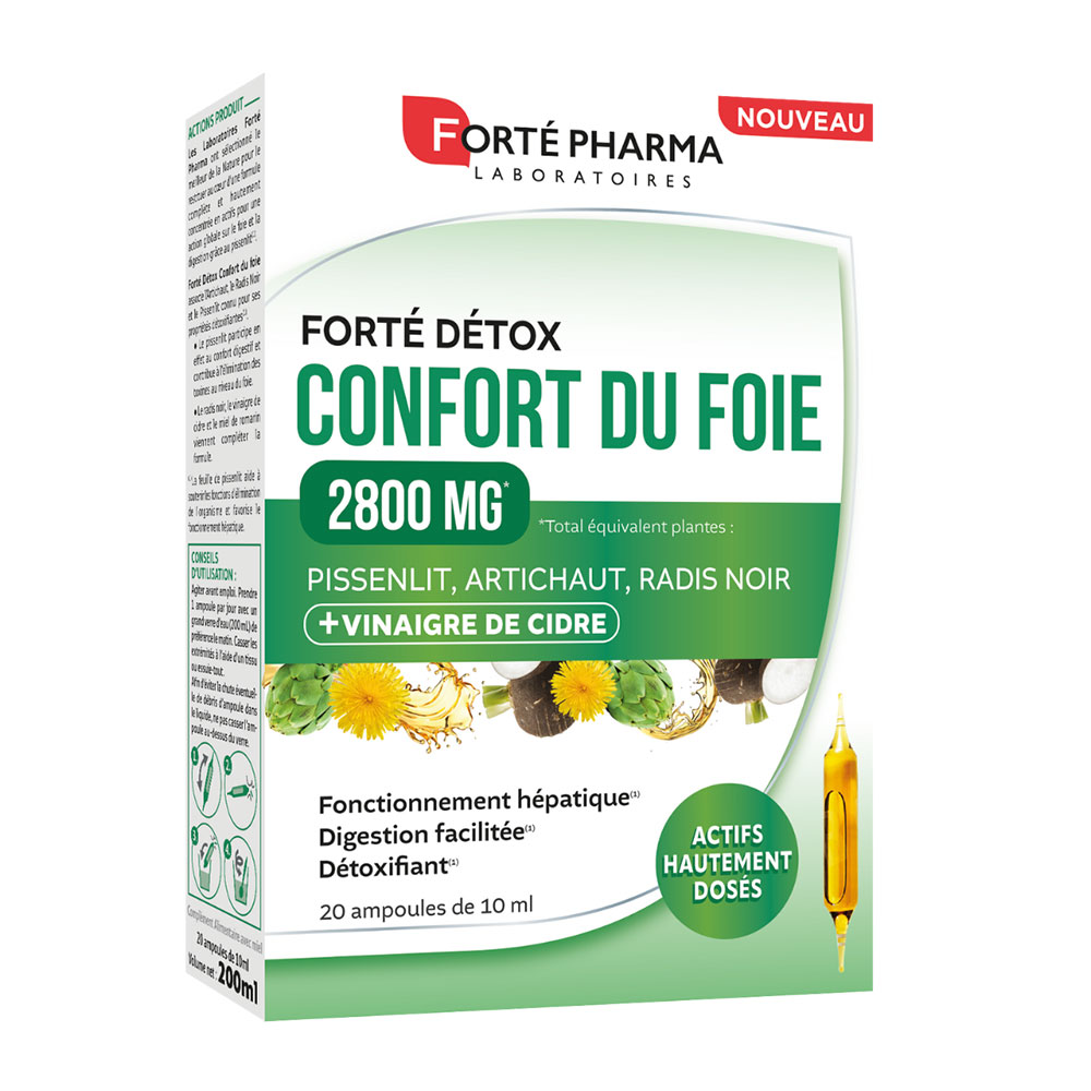 Forté Pharma Forté Détox Liver Comfort 2800 MG 20 ampulas