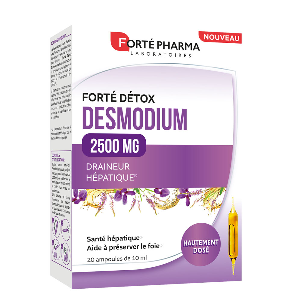 Forté Pharma Forté Détox Desmodium liver 2500 mg 20 ampoules