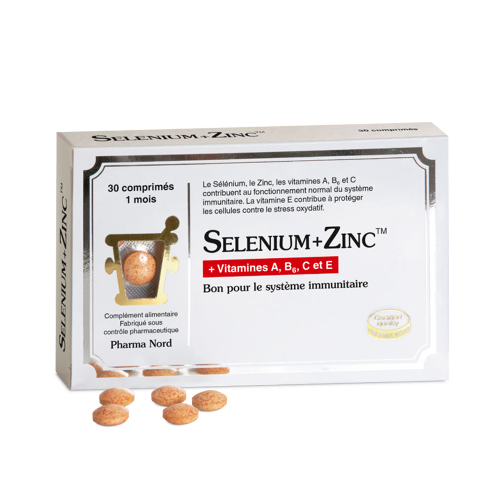 Pharma Nord Selenium + Zinc 30 Tablets 30 Comprimés