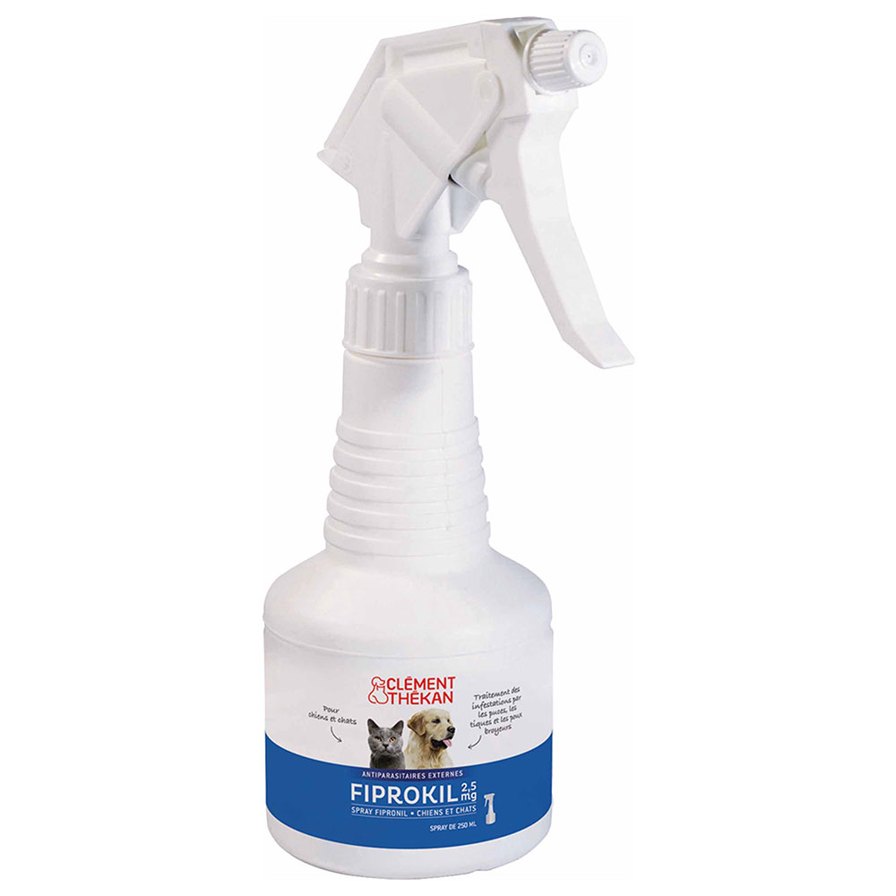 Clement-Thekan Fiprokil Fiprokil Flea &amp; Tick Spray Dogs and Cats 250ml