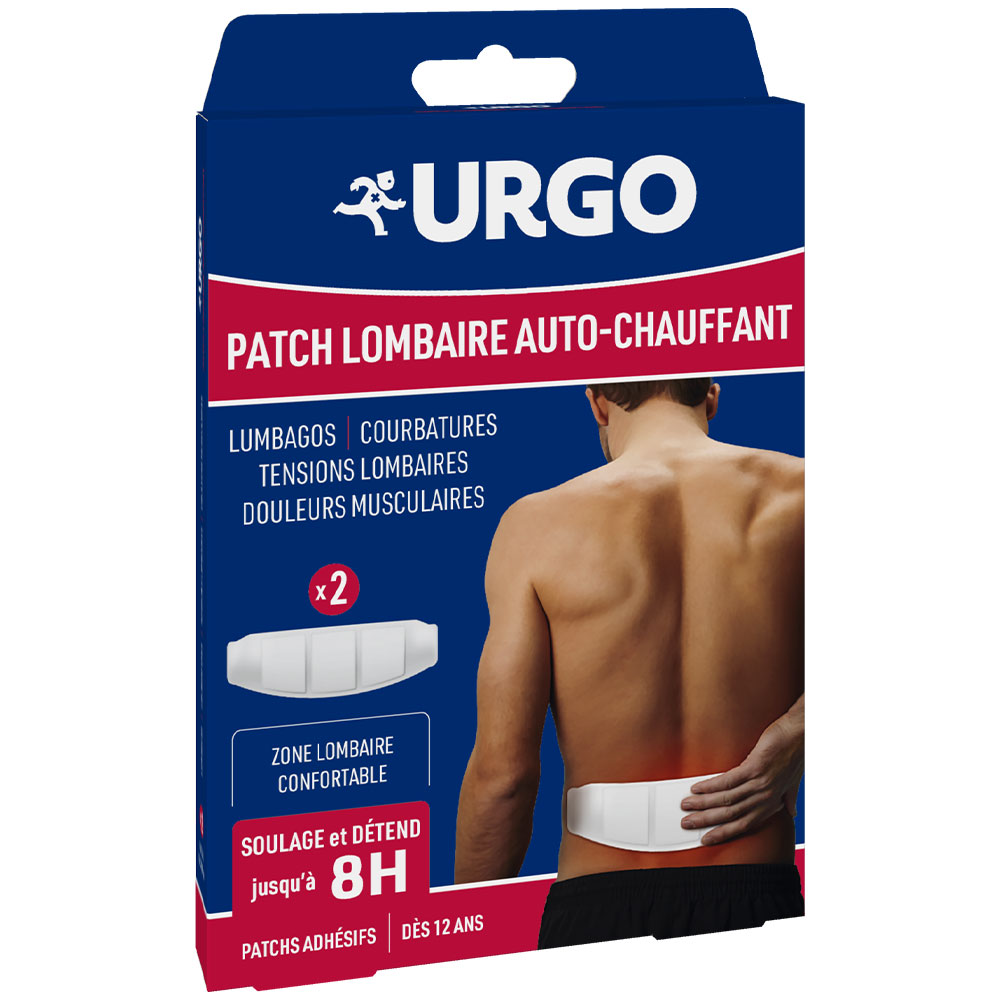 Urgo Self-Heating Lumbar Patch 8h x2