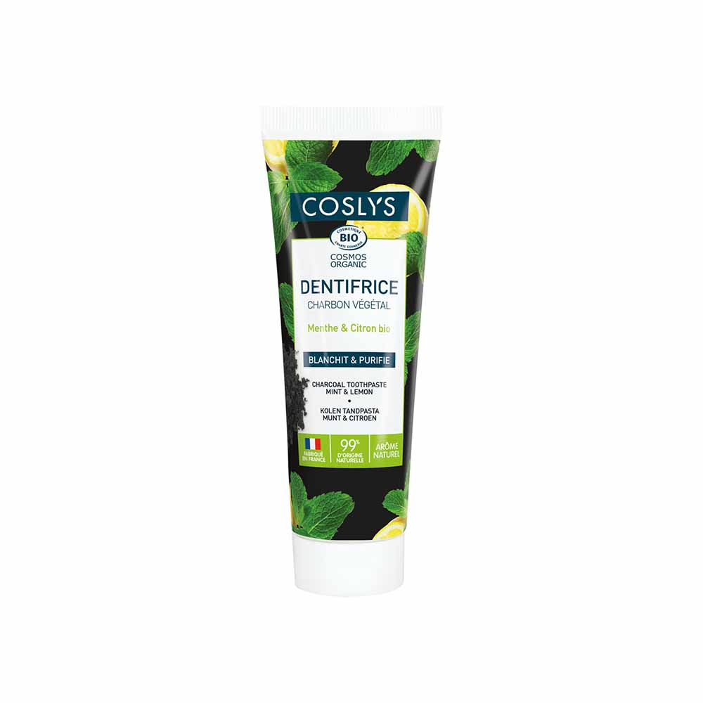 Coslys Organic charcoal toothpaste Mint Lemon 100g