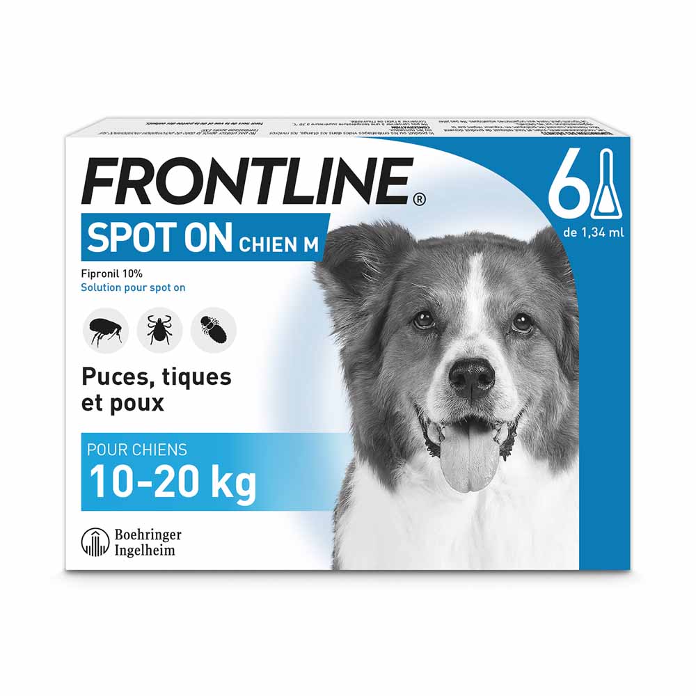 Frontline Spot-on Dog 10-20kg 6 Pipettes x 1,34ml