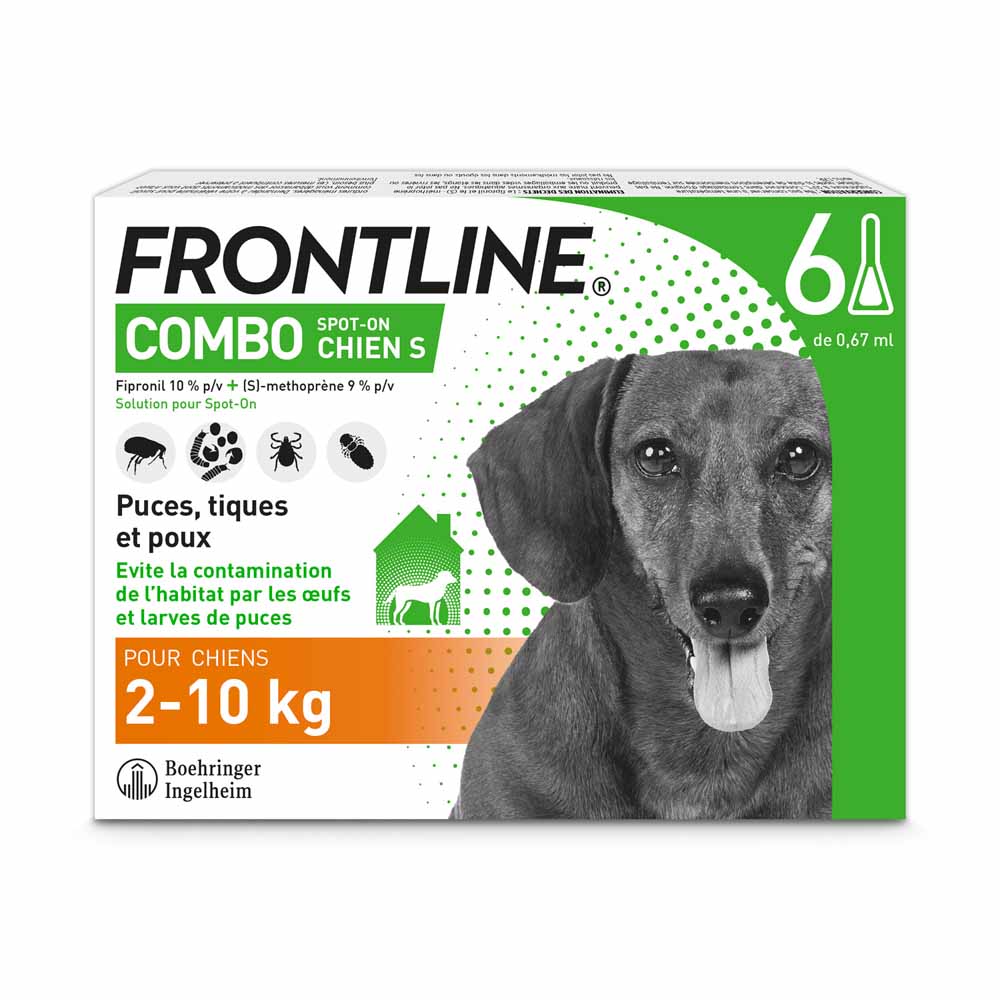 Frontline Combo Spot-on S Dog 2- 6 Pipettes 6 Pipettes de 0,67ml