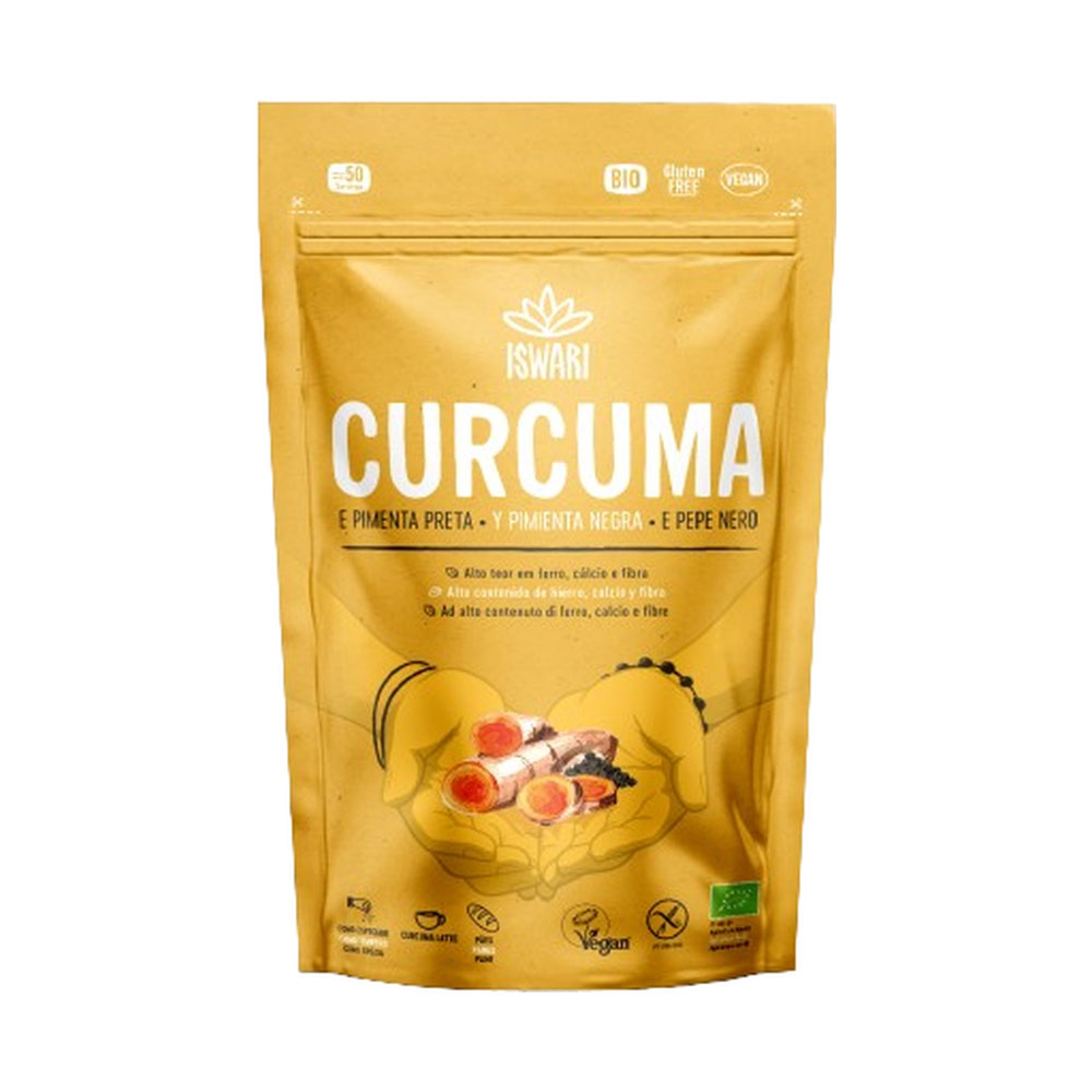 Iswari Super Aliment Pur Organic turmeric and black pepper 150g