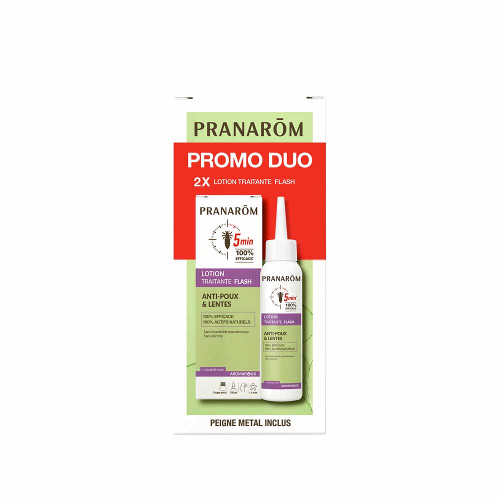 Pranarôm Pranapoux Anti-Lice &amp; Nits Flash Treatment Lotion 2x100ml