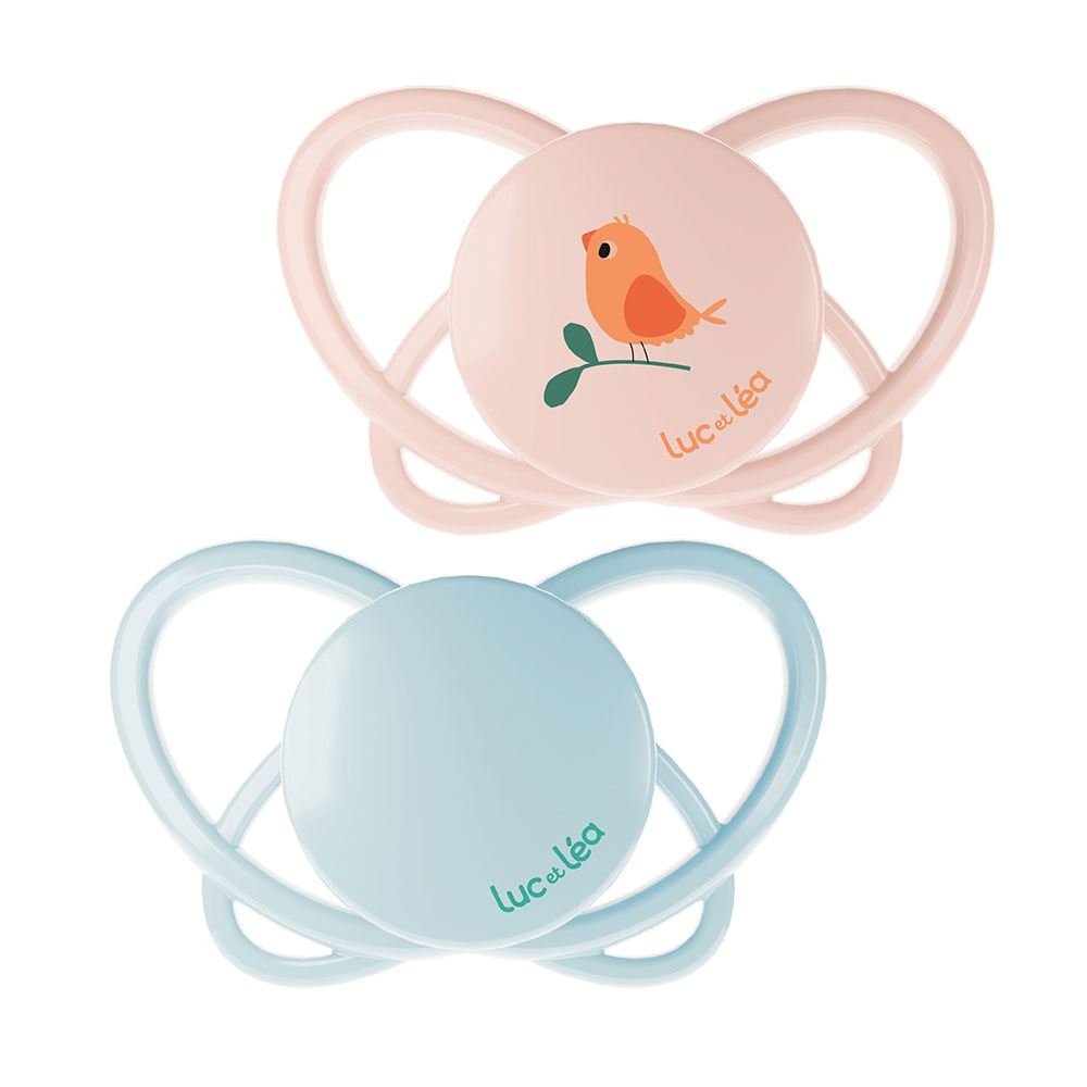 Luc Et Lea Physiological Silicone soothers without rings 6-18 months x2
