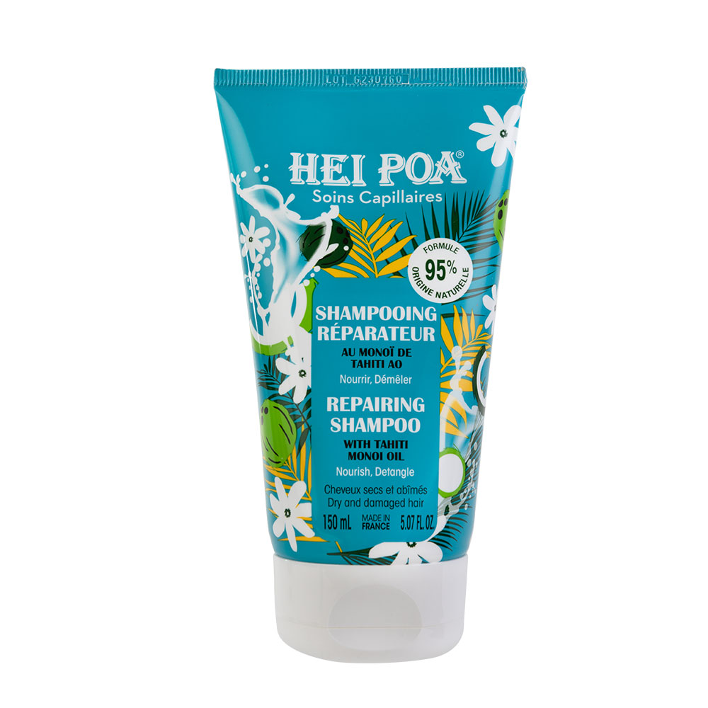 Hei Poa Hair Care Monoï De Tahiti Repair Shampoo Dry and Damaged Hair 150ml