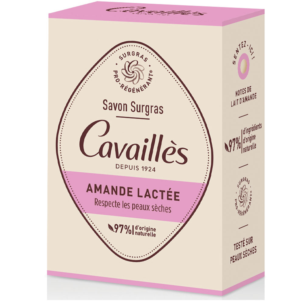 Cavaillès Surgras Pro-Régénérant Savon Amande Lactée 100g
