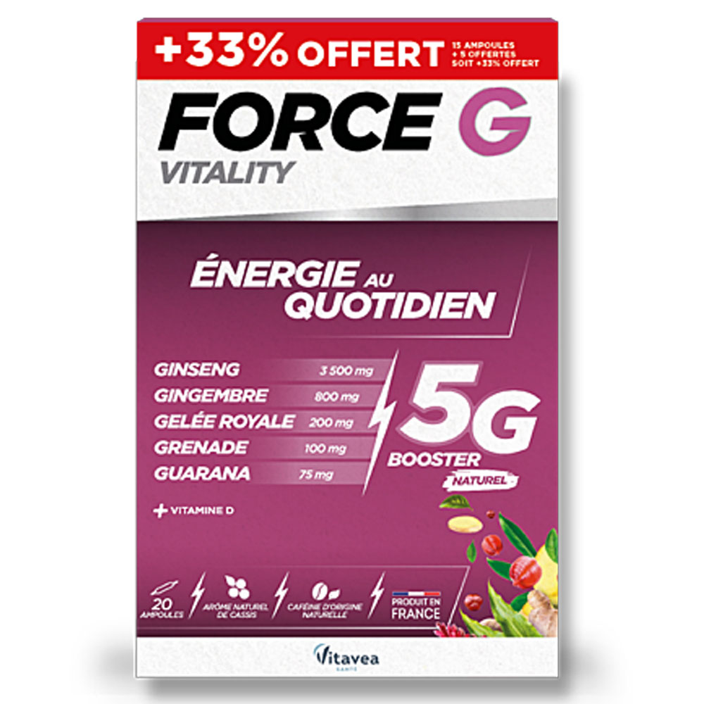 Vitavea Santé Force G Vitality Energy Daily use 20 Ampulas