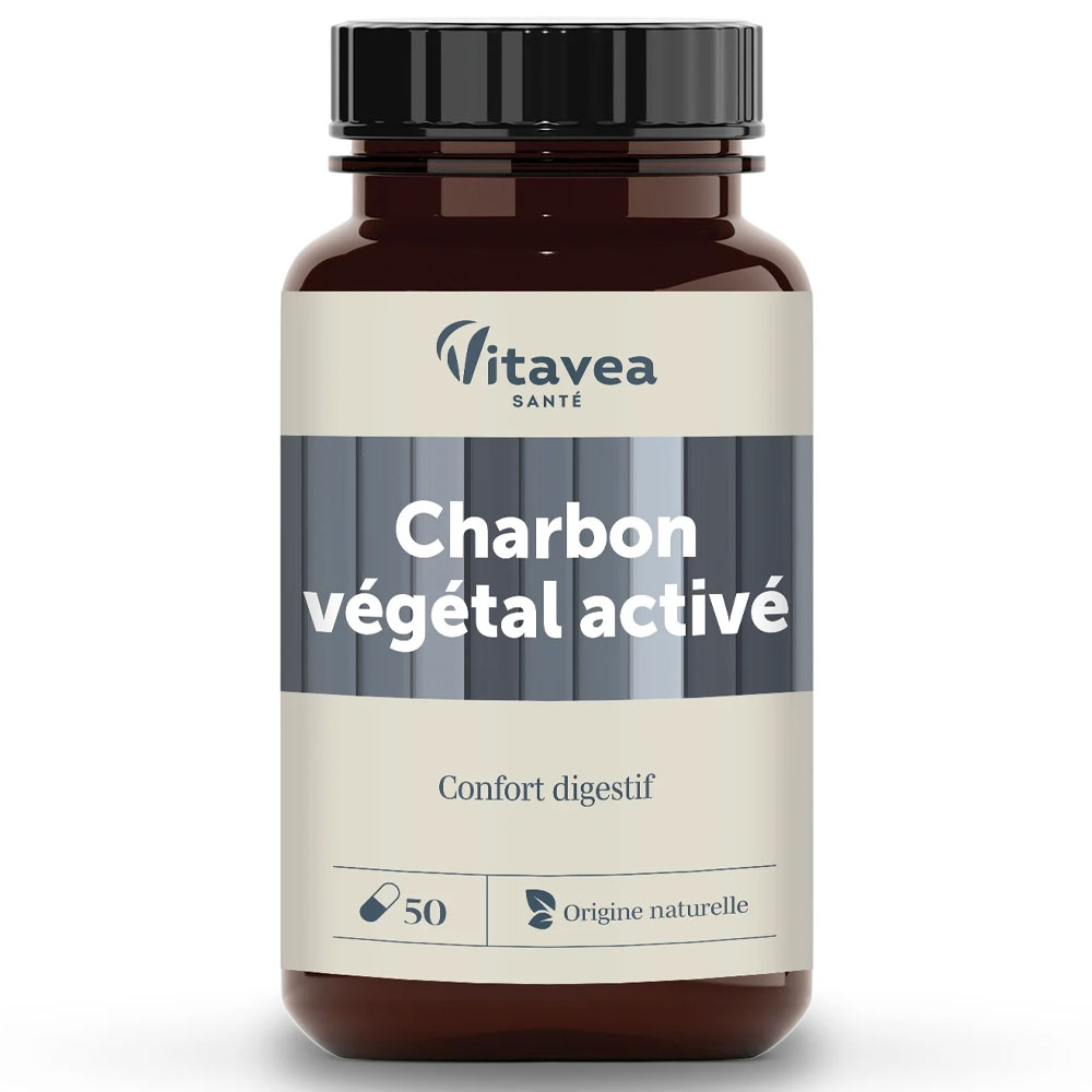 Vitavea Santé Nutri'sentiels Activated Vegetable Charcoal Digestive Comfort 50 capsules