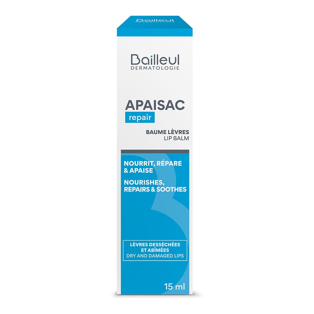 Bailleul Apaisac Lip Balms Sensitive, Dry, and Fragile Skin 15ml