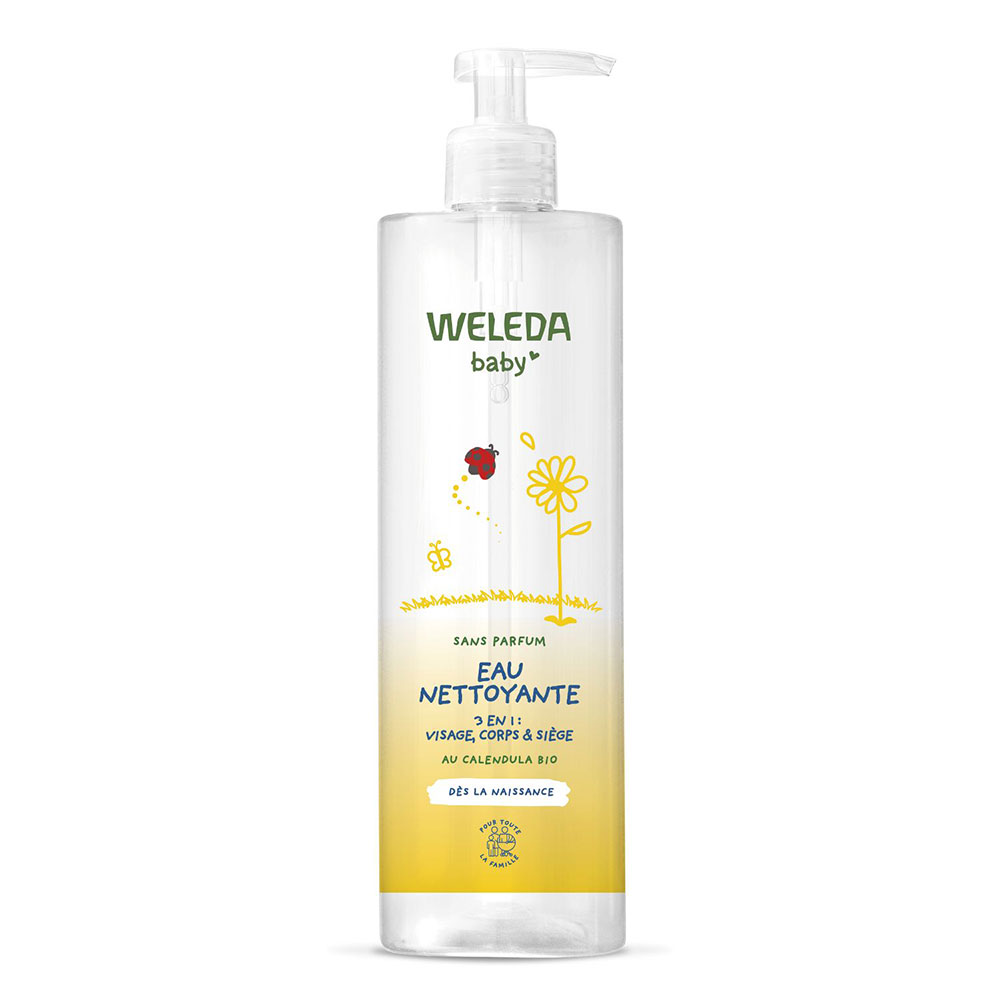 Weleda Babies & Children Cleansing Water 3 in 1 Face, Body & Seat 400ml