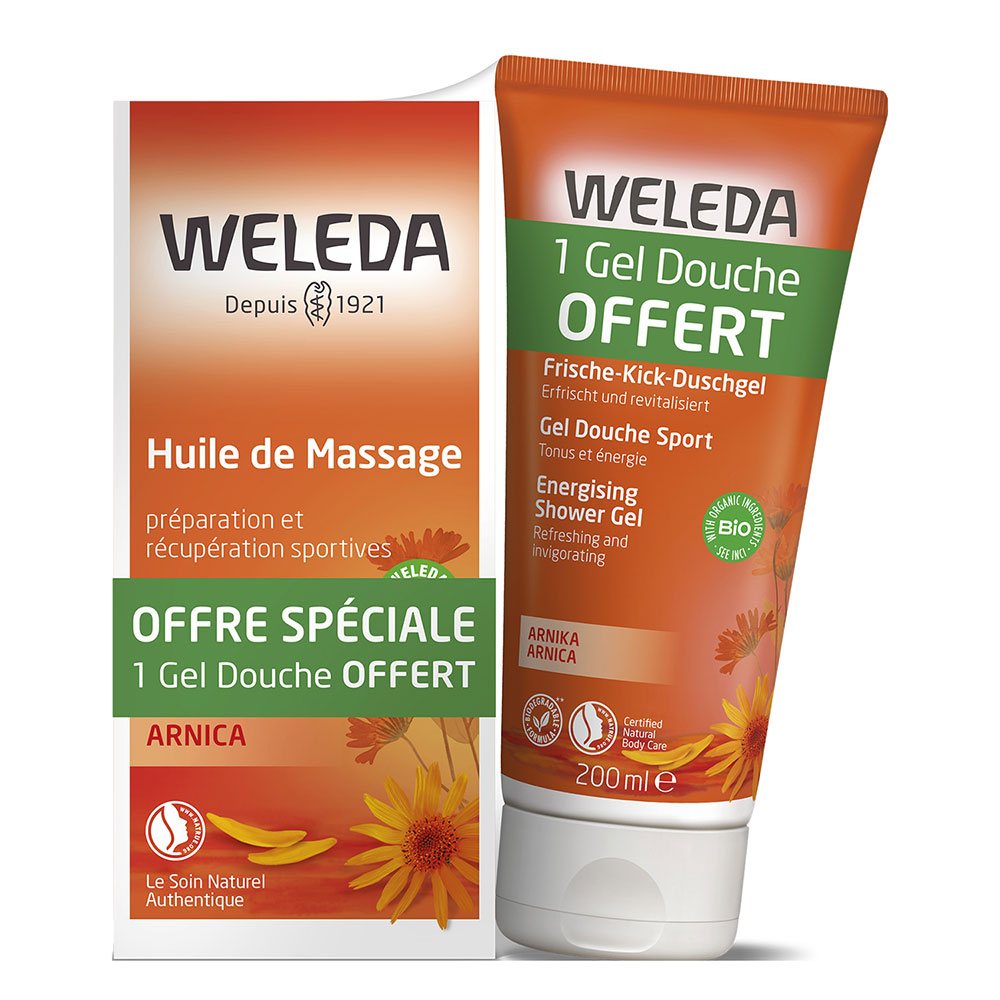 Weleda Arnica Arnica Massage Oil + Shower Gel Sport 2x200ml