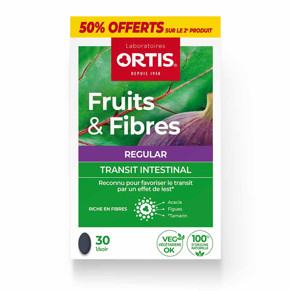 Ortis Fruit & Fibers Easy Transit 2x30 tablets