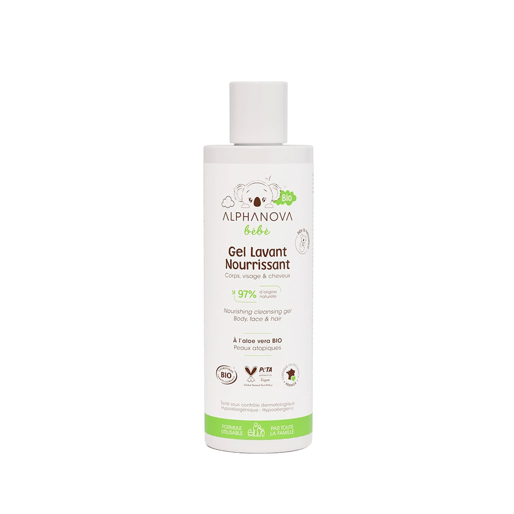 Alphanova Bébé Organic nourishing cleansing gel 200 ml