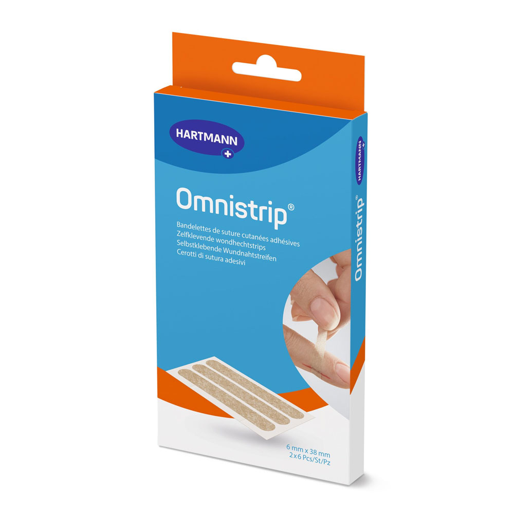Hartmann Omnistrip Suture strips for treating cuts, for example 2 x 6 strips