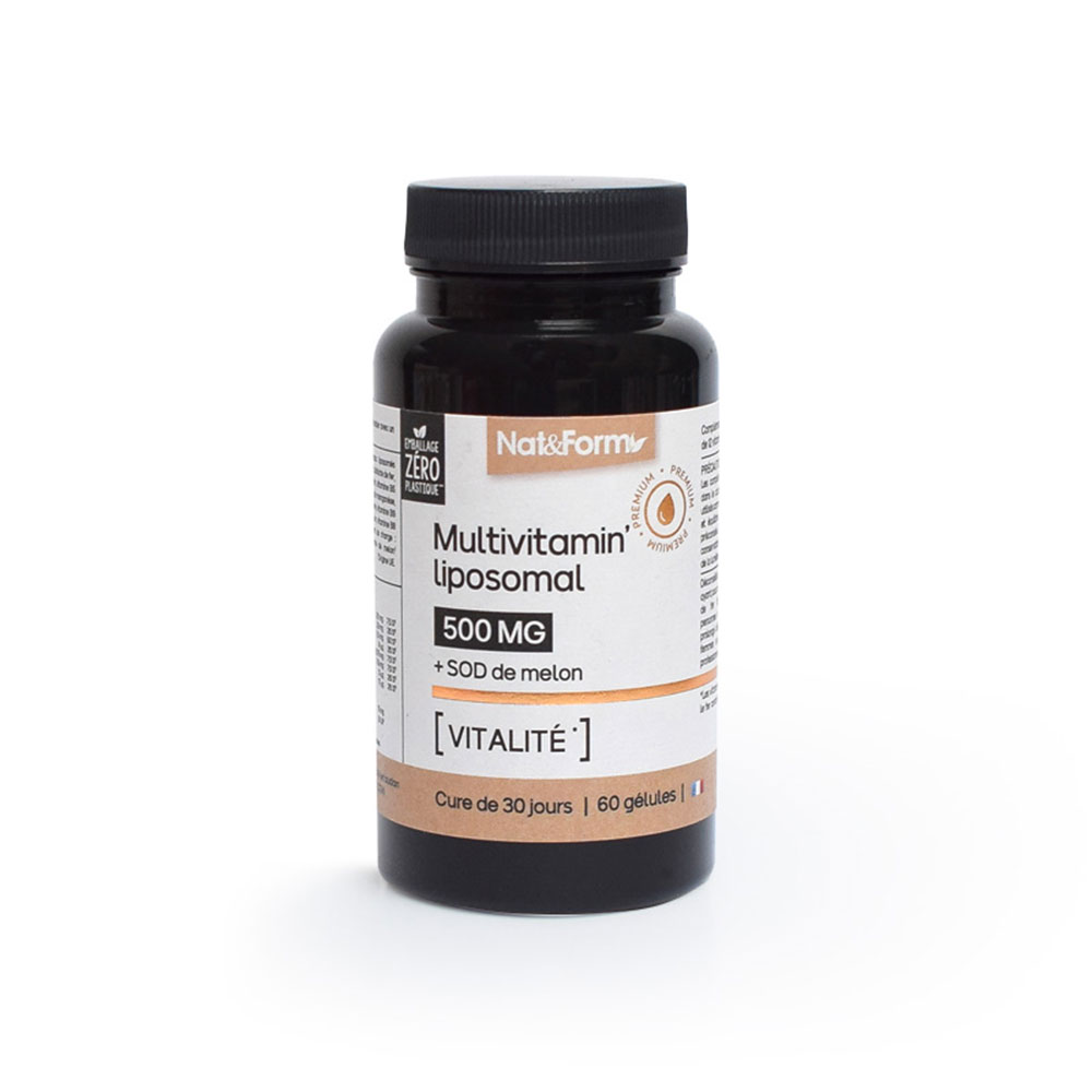 Nat&Form Multivitamin' liposomal x60 vegetarian capsules