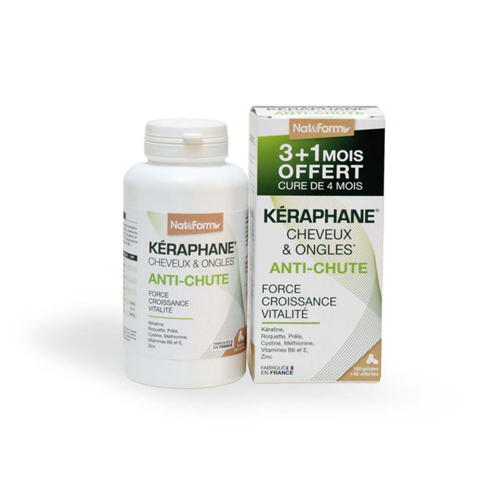 Nat&Form Keraphane Hair and Nails 180+60 Gelules