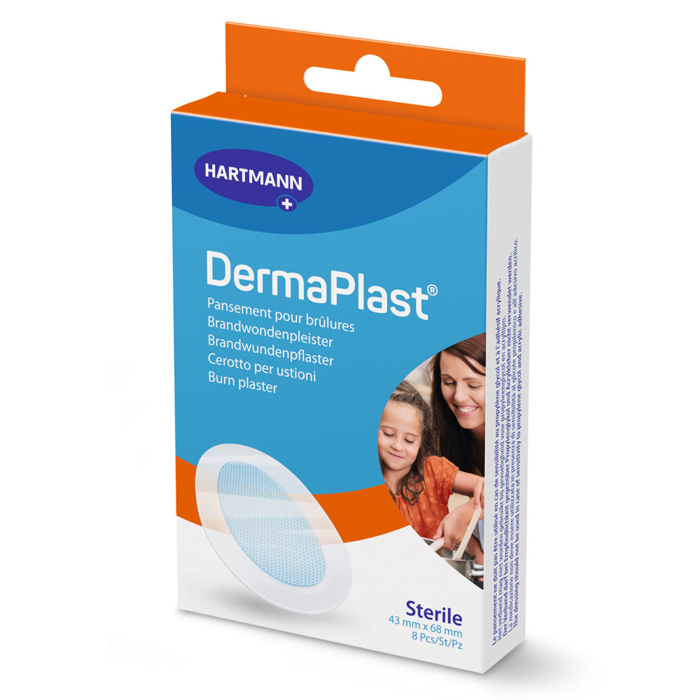 Hartmann Dermaplast Effect Burn Plasters 4.5x6.5mm x8