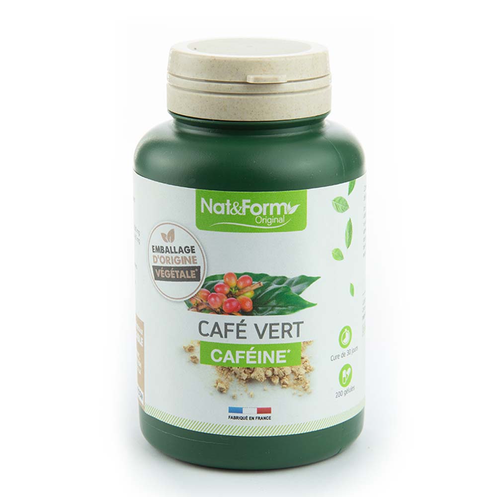 Nat&Form Organic Green Coffee 200 Capsules Caffeine Nat&form