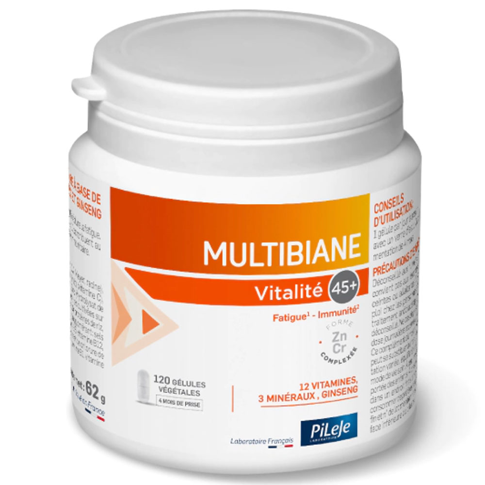 Pileje Multibiane Vitality 45+ 120 capsules