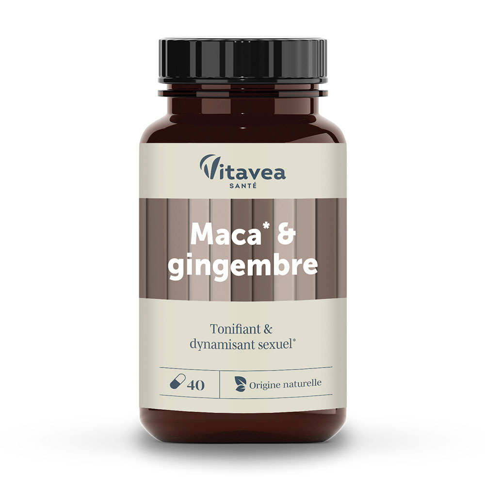 Vitavea Santé Nutri'sentiels Maca Ginger Tonifiant & Dynamisant sexuel x30 capsules