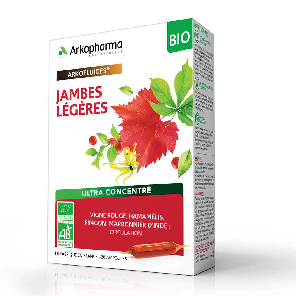 Arkopharma Arkofluides Circulation Light Feet Red Vine Organic