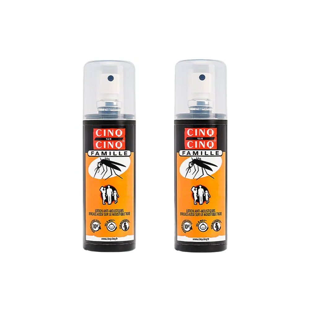 Cinq Sur Cinq Family anti-mosquito spray 2 x 100 ml