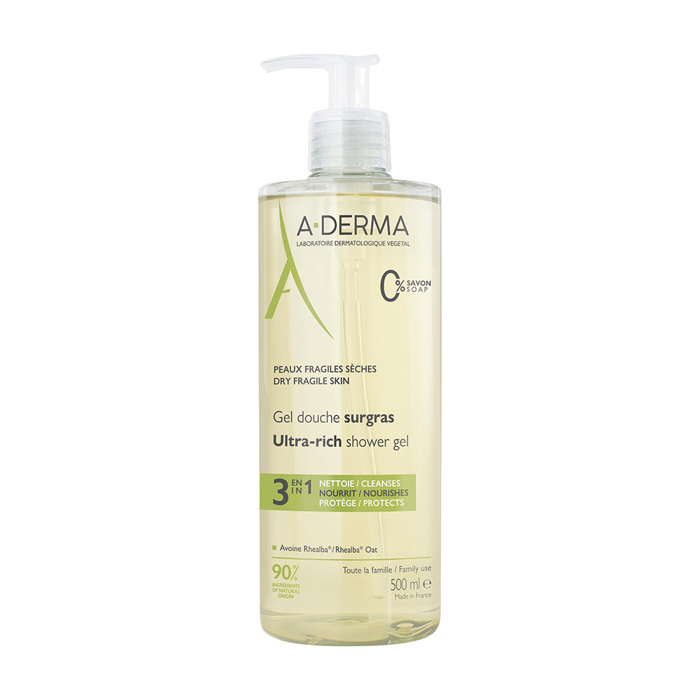 A-Derma Rhealba oats Surgras shower gel 500 ml