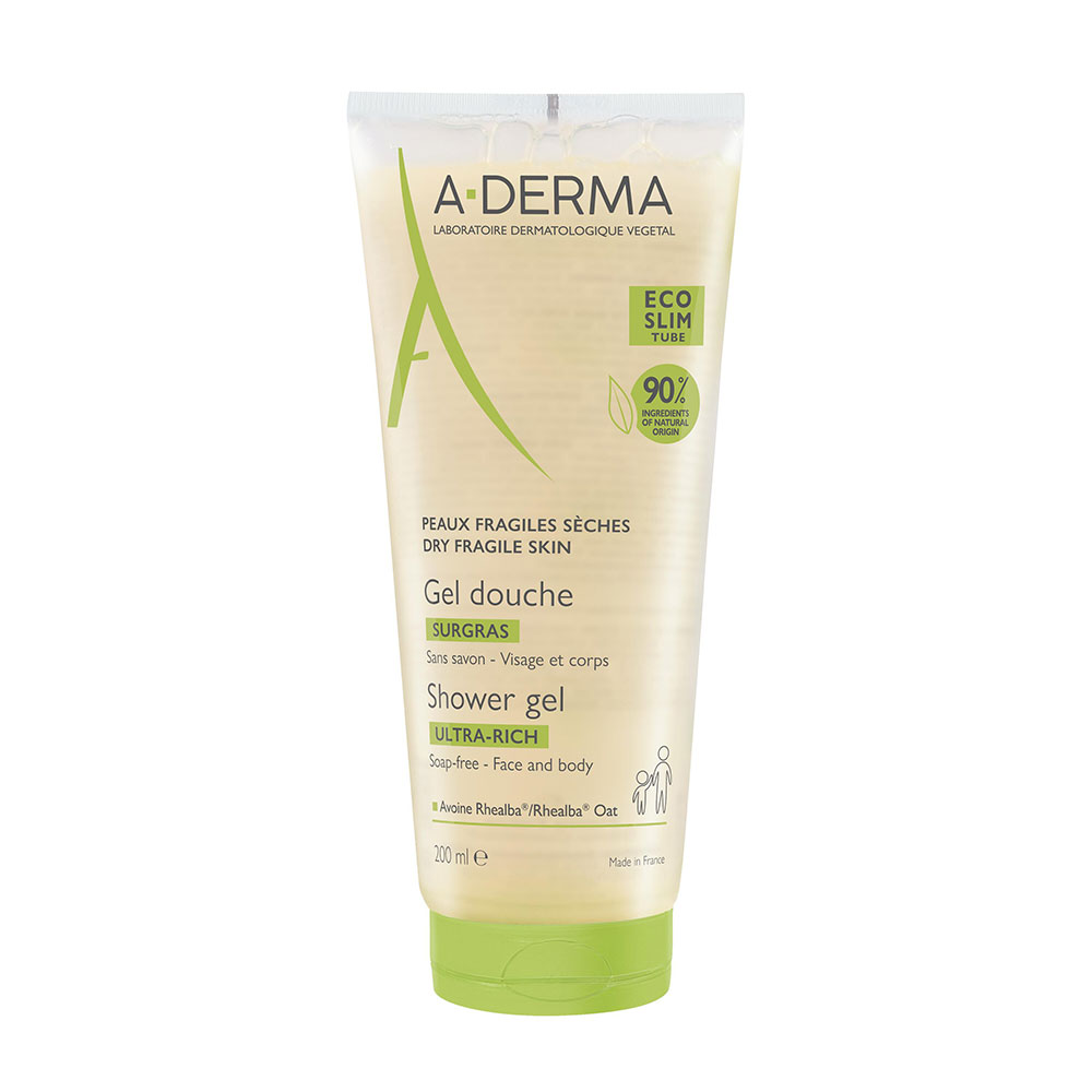 A-Derma Rhealba oats Surgras shower gel 200 ml