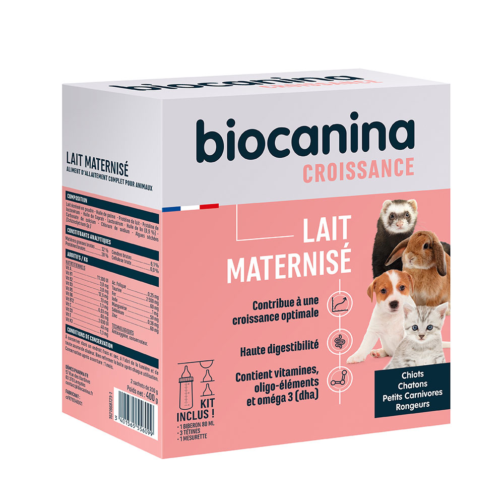 Biocanina Milk replacer puppies, kittens, small carnivores, rodents 400 g