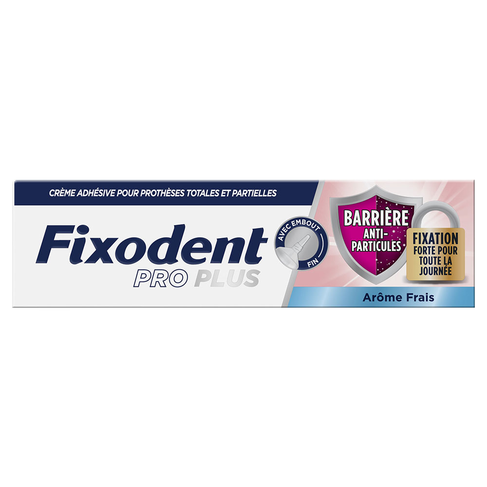 Fixodent Pro plus Adhesive cream for full & partial dentures anti-particle barrier 40 g