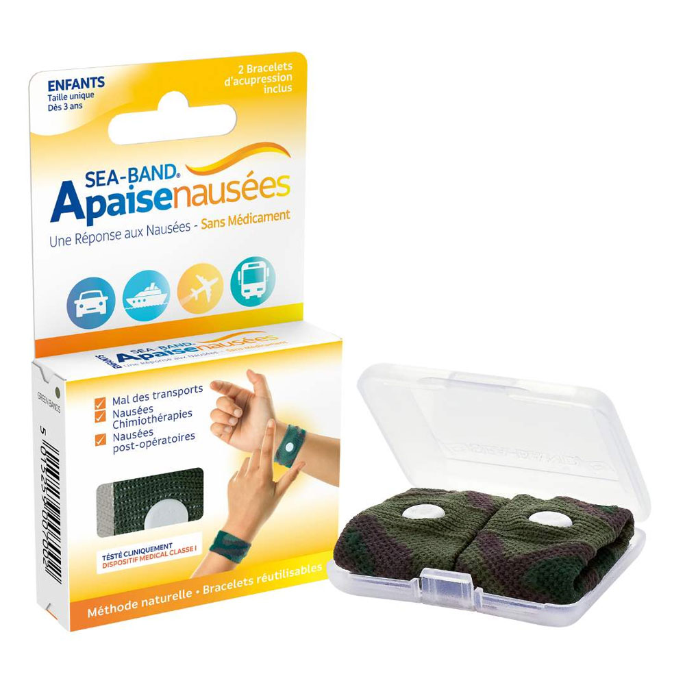 Seaband Anti Nausea Bracelet For Children Motion Sickness x2