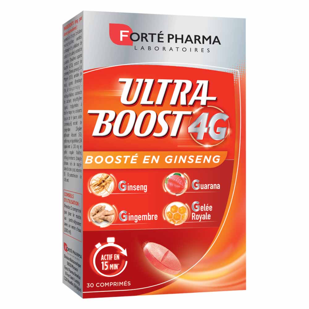 Forté Pharma Ultra Boost 4G Natural energy booster with ginseng 30 tablets
