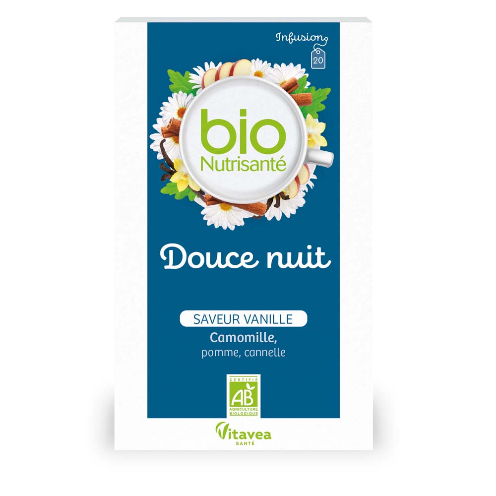Vitavea Santé BioNutrisanté Organic Sweet Night infusion vanilla flavour 20 sachets