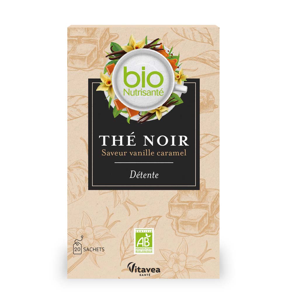Vitavea Santé BioNutrisanté Relaxing black tea vanilla caramel flavour 20 sachets