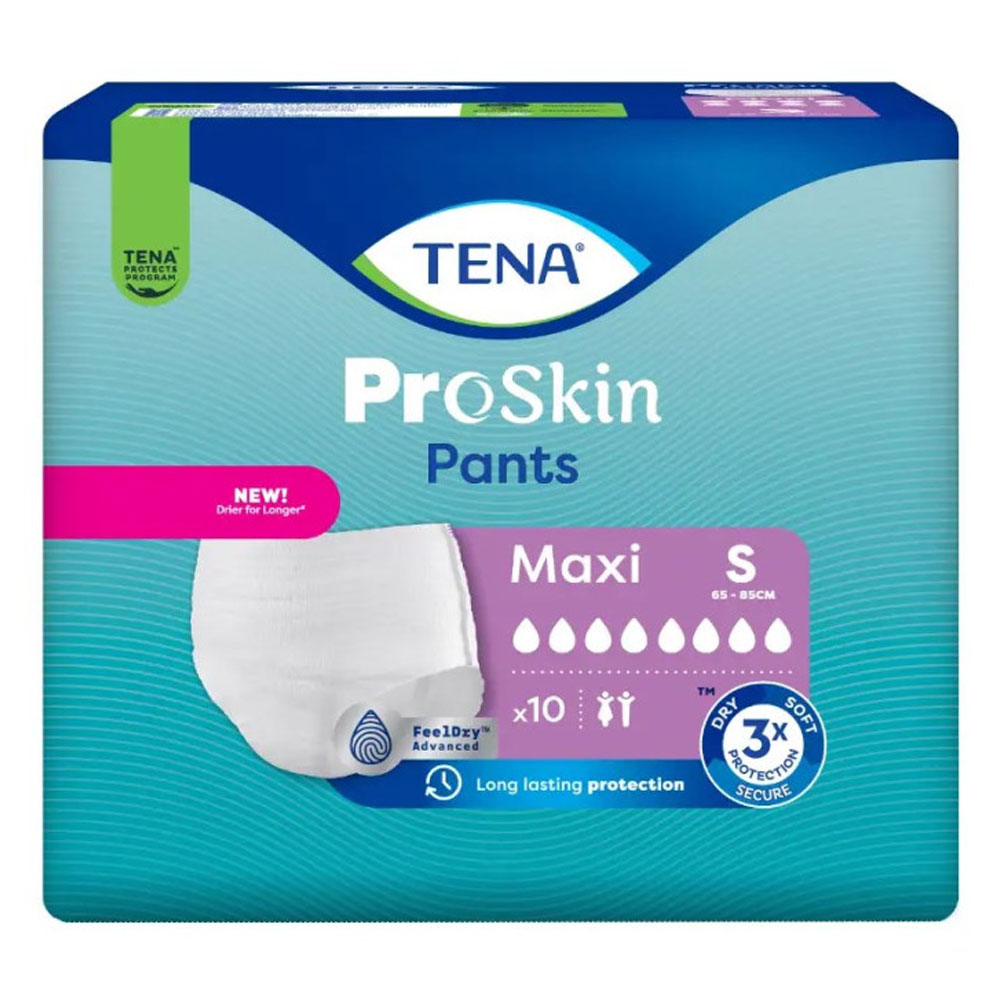 Tena Proskin Maxi Pants Urinary Absorbent Size S 65-85cm x10