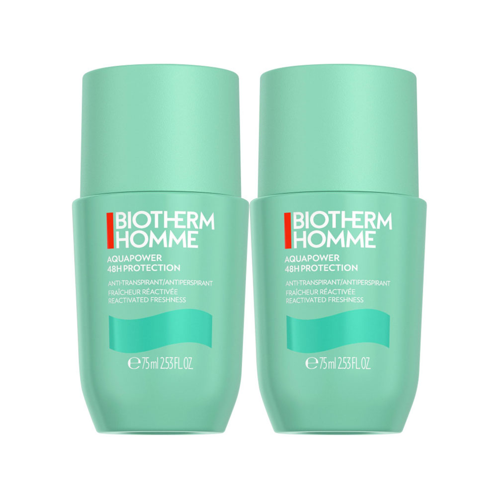 Biotherm Aquapower 48h Antiperspirant Deodorant for Men 2x75ml
