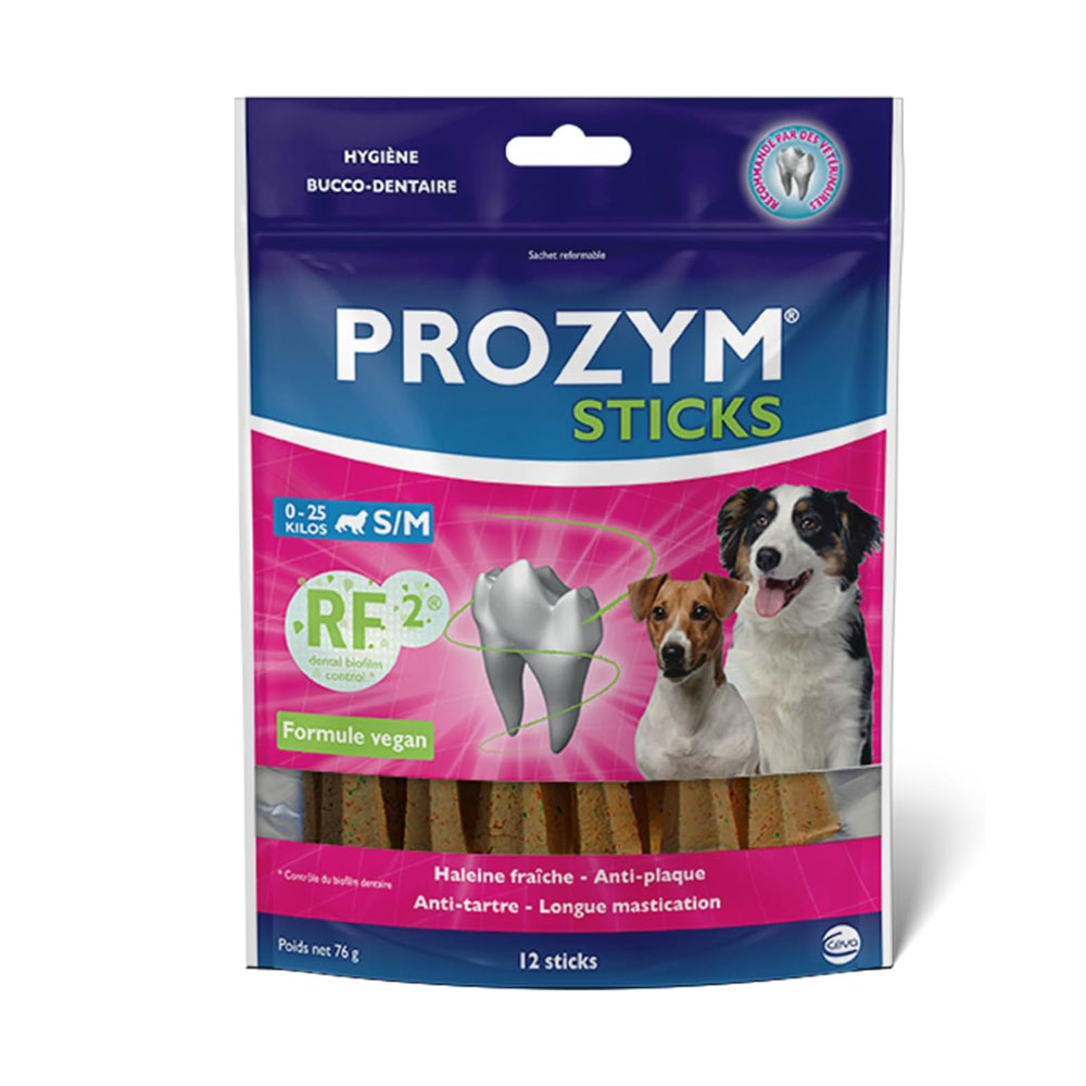Prozym Chewable dental hygiene sticks for dogs up to 25 kg 12 units
