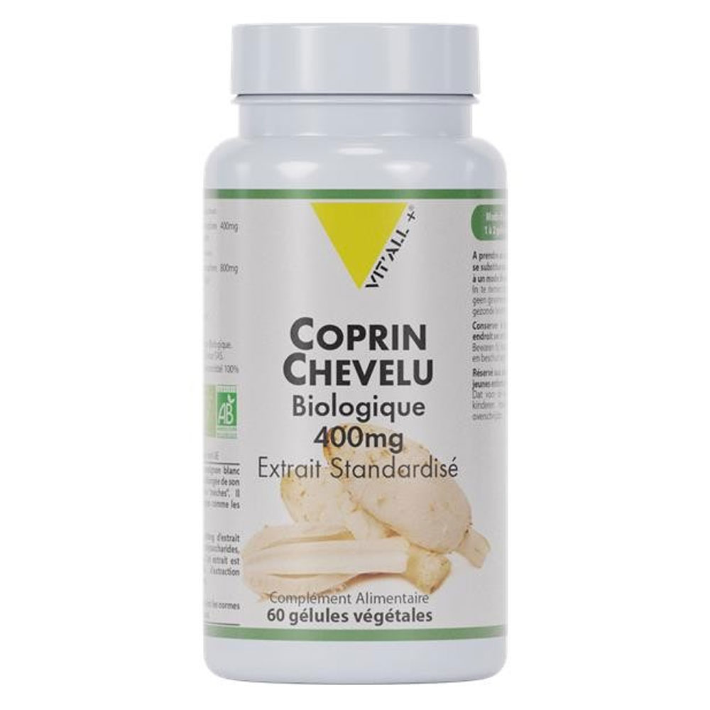 Vit'All+ Coprin Chevelu Bio 400mg 60 capsules