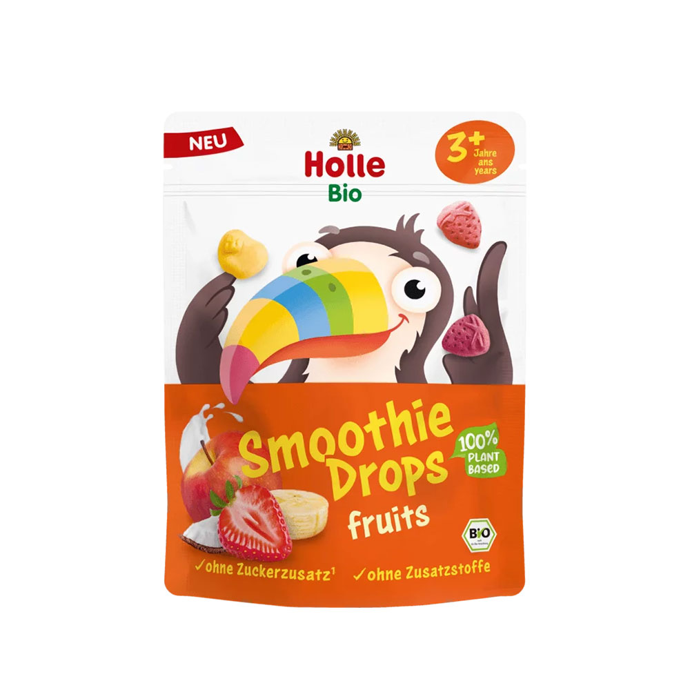 Holle Pural Crunchy Smoothie Drops suitable for ages 3+ 15 g