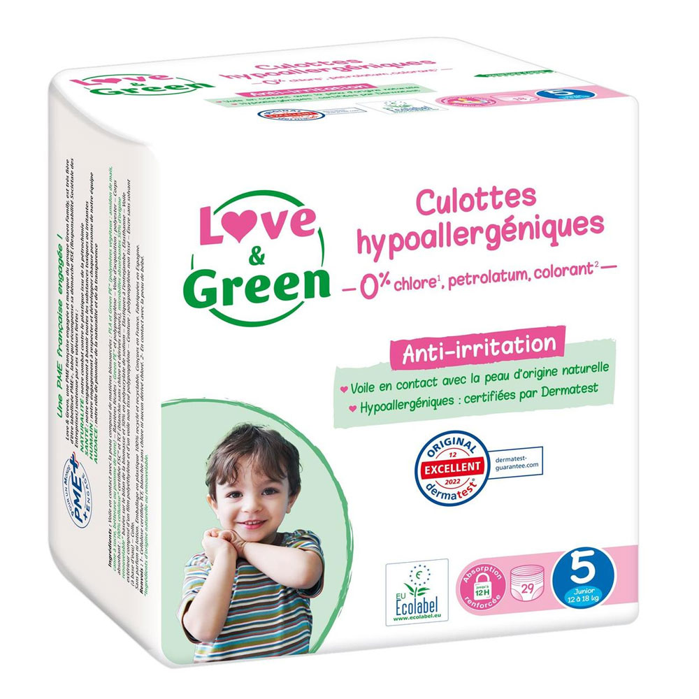 Love&Green Hypoallergenic panties Size 5 Junior 12 to 18kg x29